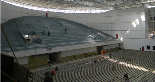 商洛市體育館建設接近尾聲 建成后將對市民開放