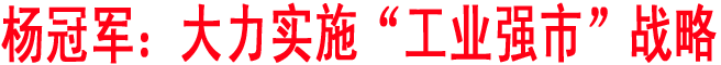 大力實施“工業強市”戰略 扎實推動工業經濟率先發展