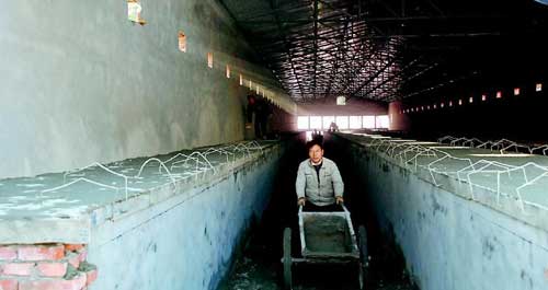 總投資1200萬元的洛南家庭農場正在緊張施工