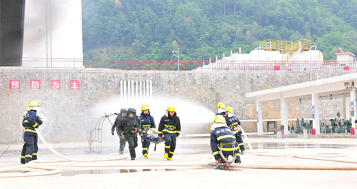 防空防災(zāi)演練進(jìn)行時