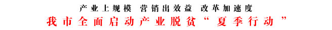 我市全面啟動(dòng)產(chǎn)業(yè)脫貧“夏季行動(dòng)”