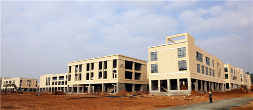 建設(shè)中的西城區(qū)城市綜合體項目