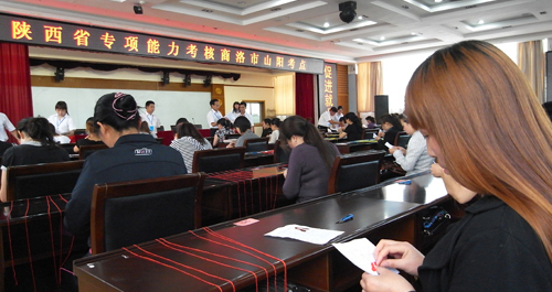 山陽85名農民通過十字繡專項職業技能考核